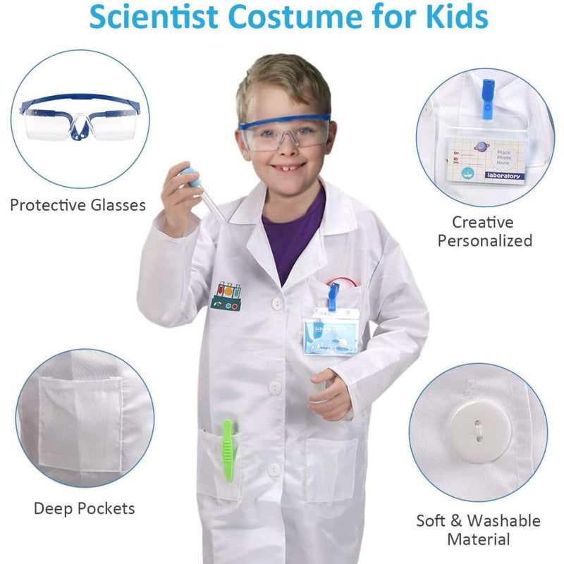 [Kit] 80+ Science Experiment Kits for Kids with Lab Coat