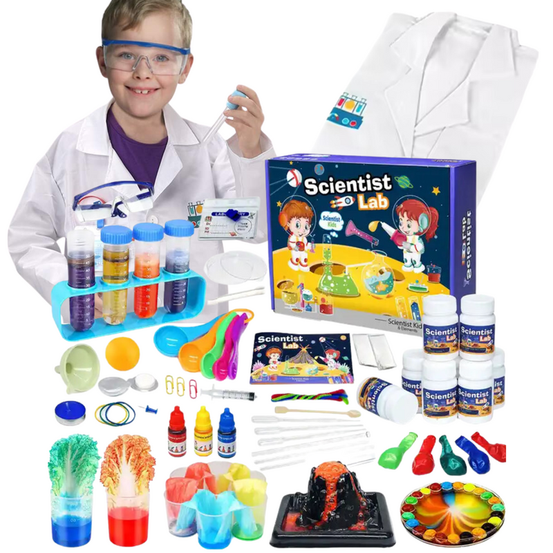 70+ Science Experiment Kits for Kids with Lab Coat