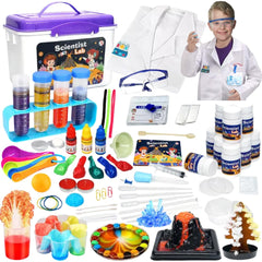 [Kit] 80+ Science Experiment Kits for Kids with Lab Coat