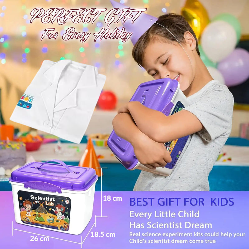 [Kit] 80+ Science Experiment Kits for Kids with Lab Coat